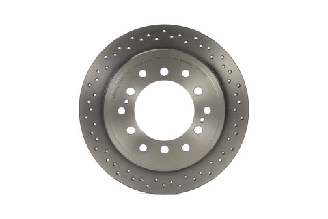 Brembo 10-20 Lexus GX460 / 10-20 Toyota 4Runner Drilled Xtra Brake Disc - Rear
