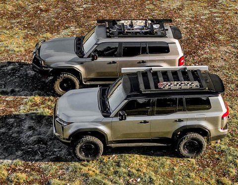 ARB BASE Rack Mount Kit and Deflector for 24+ Land Cruiser Prado 250