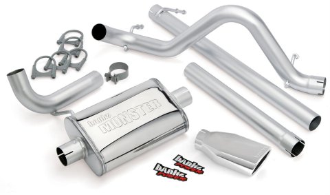 Banks Power 07-11 Jeep 3.8L Wrangler Unlimited - 4dr Monster Exh Sys - SS Single Exh w/ Chrome Tip