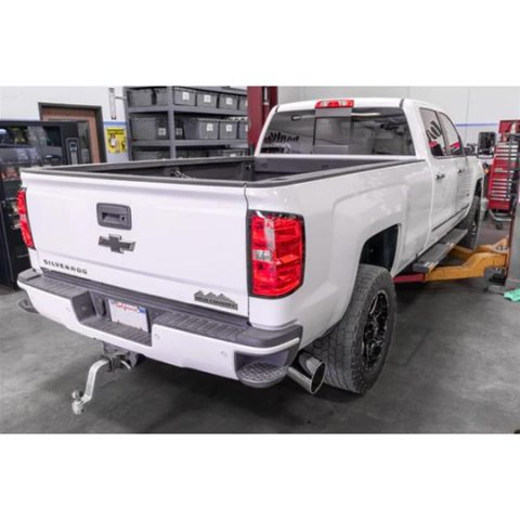 Banks Power Monster Exhaust Systems 48998 Systems, Monster, Particulate Filter Back, Single, Steel, Natural, Side Exit, Chrome Tip, Chevrolet, GMC, 6.6L Diesel, Kit