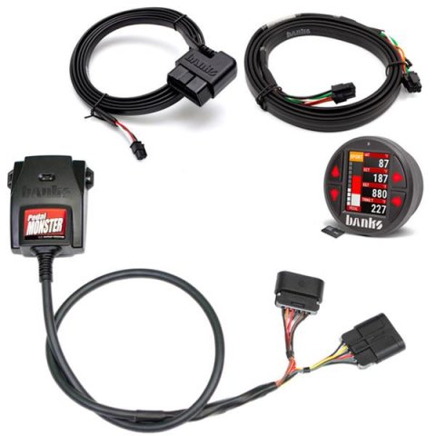Banks Power Pedal Monster Kit Aptiv GT 150 6 Way With iDash Data Pro