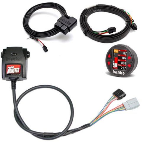 Banks Power Pedal Monster Kit Sumitomo TS 025 Sealed Series (Gray) 6-Way PM-07 With iDash Pro