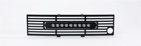 Putco 11-14 Ford F-150 EcoBoost SS Blk Bar Bumper Grille Insert w/ 10in Luminix Light Bar