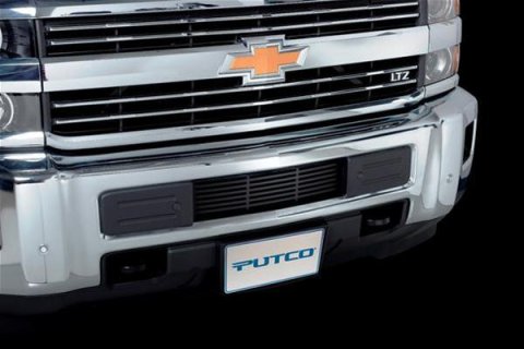 Putco 15-19 Chevy Silv HD - SS - Black Bar Design Bumper Grille Bumper Grille Inserts