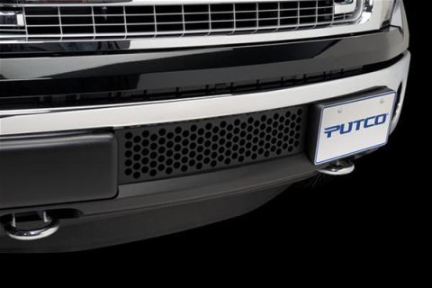 Putco 11-14 Ford F-150 - EcoBoost Grille - Stainless Steel - Black Punch Bumper Grille Inserts