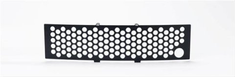 Putco 11-14 Ford F-150 - EcoBoost Bumper Grille Inserts - Black SS Punch w/ Heater Plug Opening