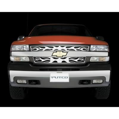 Putco 03-06 Chevrolet Avalanche w/o Body Cladding Flaming Inferno Stainless Steel Grille