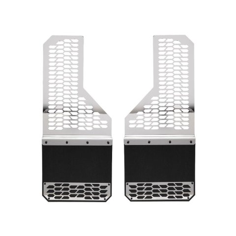 Putco 19-20 Ram HD Dually - (Fits Rear) - Set of 2 Mud Skins - Polished SS w/ Hex Shield
