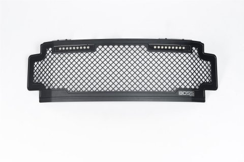 Putco 15-17 Ford F-150 Lighted Boss Grille w/ Two 10in Luminix Light Bars (w/ Camera CutOut)