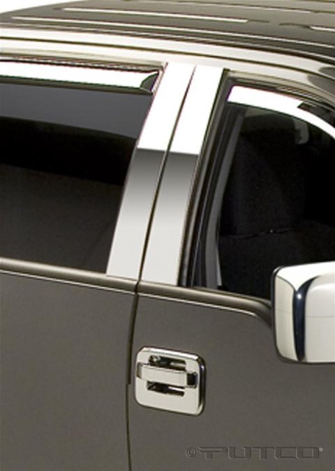 Putco 04-14 Ford F-150 Super Crew - 4pcs SS Pillar Posts Classic