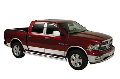 Putco 03-08 RAM Regular Cab 6.5ft Short Box - 8in Wide - 10pcs Stainless Steel Rocker Panels