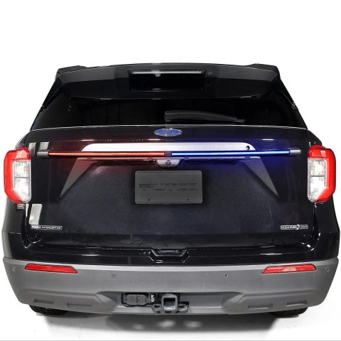 Putco 60In Red / White w/ 64 Strobe Patterns & White Over-Ride Light Bars E-Blades