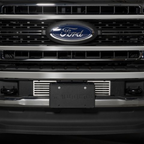 Putco 23-24 Ford F250/F350 Super Duty Bar Design Bumper Grille Inserts - Polished SS