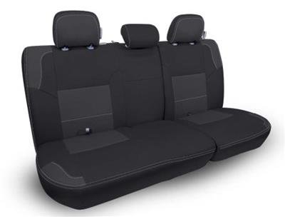 PRP 12-15 Toyota Tacoma Rear Bench Cover Double Cab - Black with Red Stitching