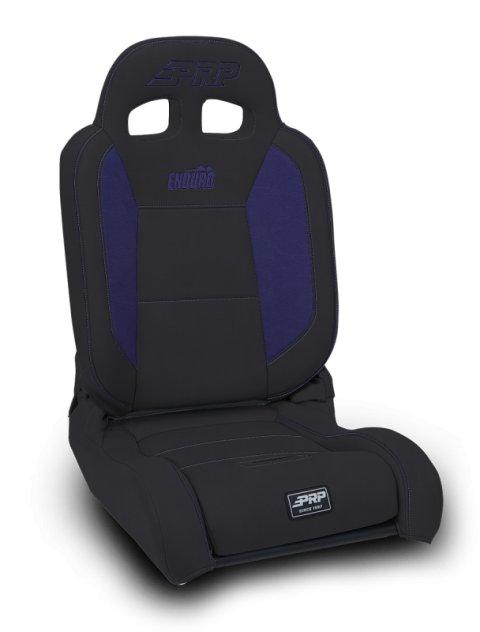 PRP EnduroDaily Reclining Suspension Seat - Black/Purple Vinyl - Driver