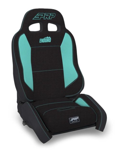PRP EnduroCrawl Reclining Suspension Seat - Black/Teal Tweed - Passenger