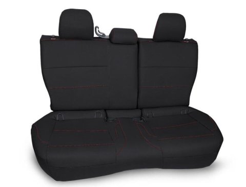 PRP 2013-2017 Subaru Crosstrek Rear Bench Seat Cover - Black w/ Red Stitch