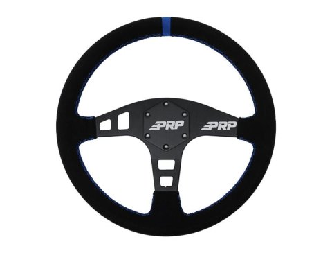 PRP Flat Suede Steering Wheel - Blue