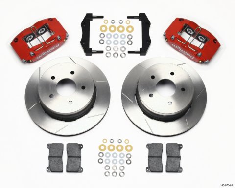 Wilwood Dynapro Radial Rear Kit 12.19in Drilled Red 2004-2006 Pontiac GTO