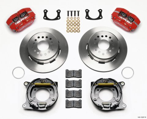 Wilwood Dynapro Dust-Boot P/S Park Brake Kit Red New Big Ford 2.50in Offset