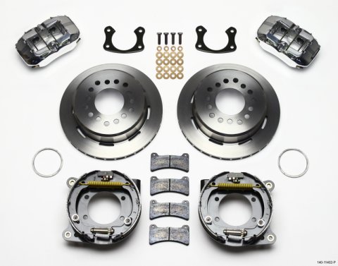 Wilwood Dynapro Low-Profile 11.00in P-Brake Kit - Polish New Big Ford 2.36in Offset