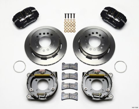 Wilwood Dynapro Low-Profile 11.00in P-Brake Kit Chevy 12 Bolt 2.75in Off w/ C-Clips