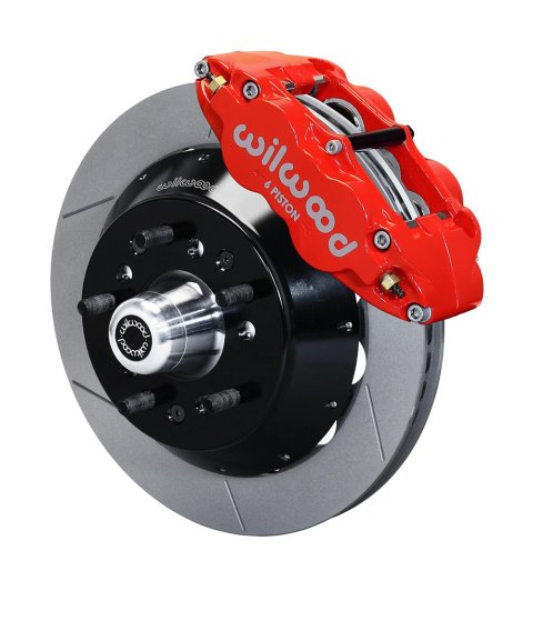 Wilwood Narrow Superlite 6R Front Hub Kit 12.88in Red WWE ProSpindle (5x4.75in 5x5.00in Hub)