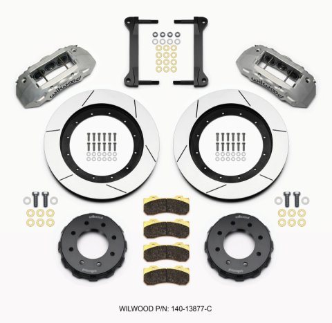 Wilwood TX6R Front Kit 16.00in Clear Ano 1999-2010 GM H2 Truck/SUV 2500