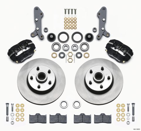 Wilwood Forged Dynalite-M Front Kit 11.30in 1 PC Rotor&Hub 60-68 Ford / Mercury Full Size / Galaxie