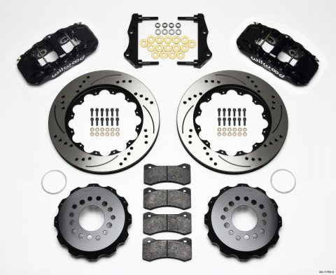 Wilwood AERO4 Rear Kit 14.25in Drilled 2006-10 Magnum/Challenger/Charger/300C