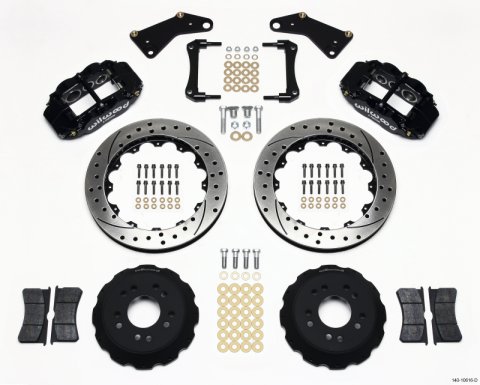 Wilwood Narrow Superlite 6R Front Hat Kit 13.06in Drilled 65-82 Corvette C2/C3