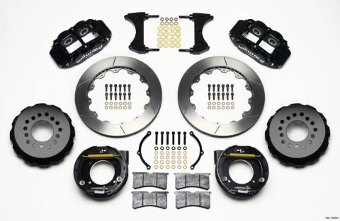 Wilwood Narrow Superlite 4R Rear P-Brk Kit 12.88in Chevy C-10 2.42 Offset 5-lug