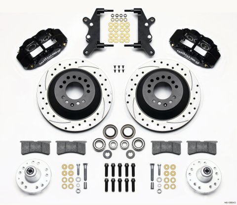Wilwood Narrow Superlite 6R Front Hub & 1PC Rtr Kit 12.88in Drilled 60-68 Ford / Mercury Full Size