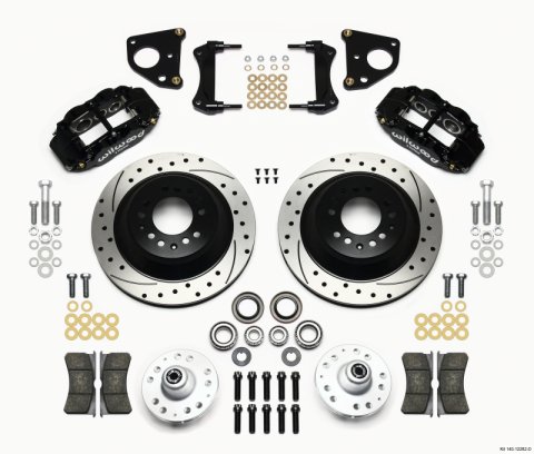 Wilwood Narrow Superlite 6R Front Hub & 1PC Rtr Kit 12.88in Drilled 62-72 CDP B & E Body-Drum