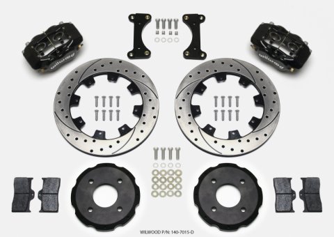 Wilwood Forged Dynalite Front Hat Kit 12.19in Drilled 2002 Mitsubishi Lancer