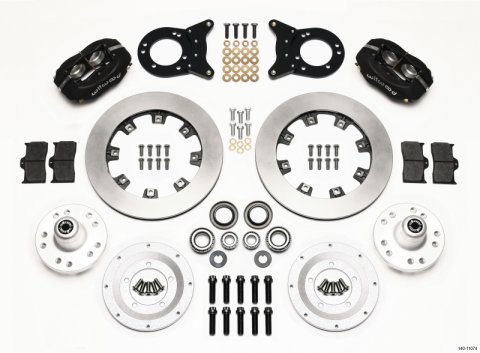 Wilwood Forged Dynalite Front Kit 12.19in 1970-1973 Mustang Disc & Drum Spindle