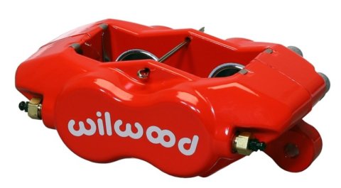 Wilwood Caliper-Forged Dynalite-Red 1.62in Pistons .81in Disc