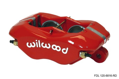 Wilwood Caliper-Forged Dynalite-Red 1.75in Pistons .81in Disc