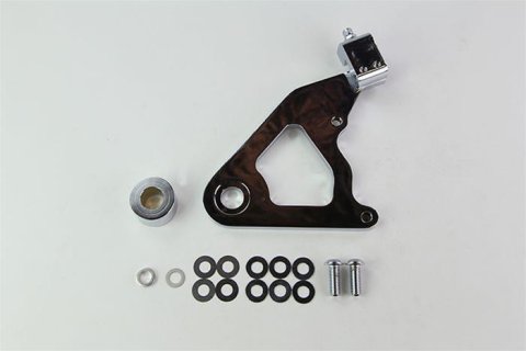 Wilwood Caliper Mounting Kit Chrome w/Bracket GP310 2000-Present Softail