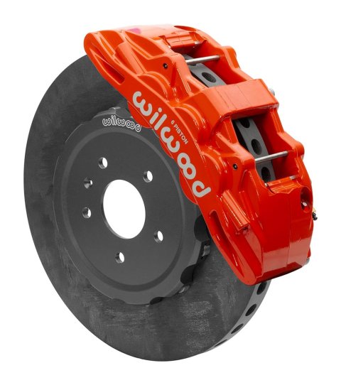 Wilwood SX6R WCCB Carbon-Ceramic 2014-2019 C7 Corvette All Front Big Brake Kit - Red