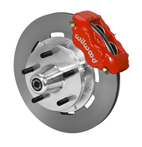 Wilwood Forged Dynalite Front Kit 19.00in Plain Rotor Red WWE ProSpindle (5x5.00in Hub)