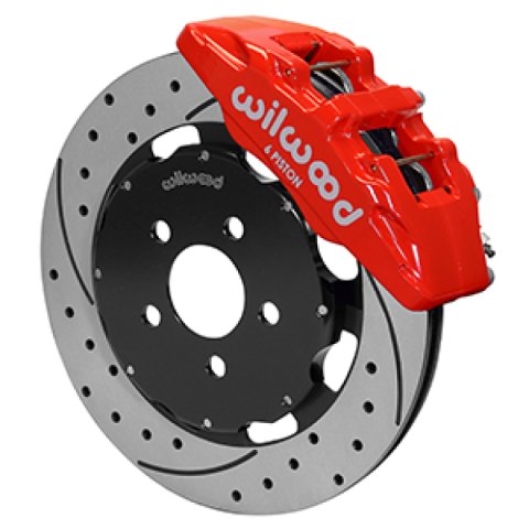 Wilwood 03-05 Dodge Neon SRT-4 Forged Dynapro 6 Big Brake Front Brake Kit 12.19 - Red
