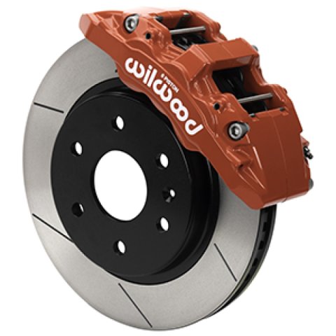 Wilwood 99-06 Chevy Silverado/GMC Sierra Aero6-DM Front Brake Kit - Slotted - Red