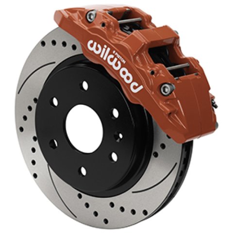 Wilwood 07-18 Chevy Silverado/GMC Sierra Aero6-DM Front Brake Kit - D&S - Red