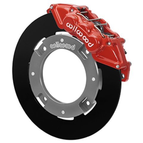 Wilwood 17-21 Can-Am X3RS Red 6-Piston Front Kit 11.25in - Undrilled Rotors