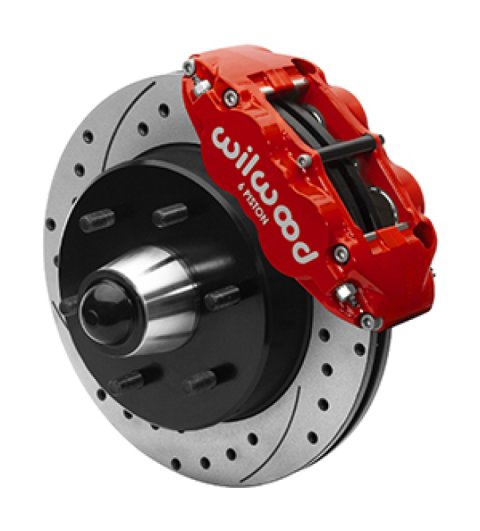 Wilwood Narrow Superlite 6R Big Brake Front Brake Kit 96-87 Chevy & GMC C10/C15 - Red