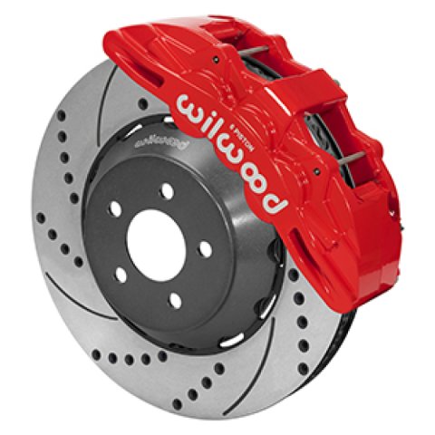 Wilwood 15-23 Mustang Front Kit SX6R Lug Drive