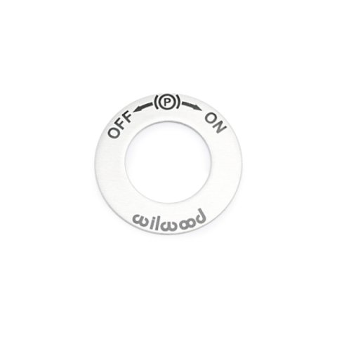 Wilwood ON/OFF Switch EPB Sticker ALUM .87 IDx