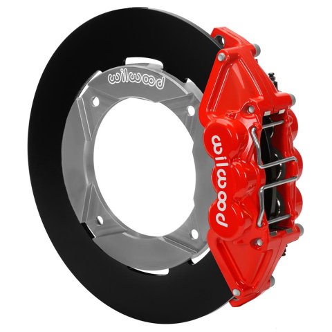 Wilwood 2020+ Polaris RZR Pro UTV6 Rear Kit 11.25in - Red Calipers/Blank Rotors