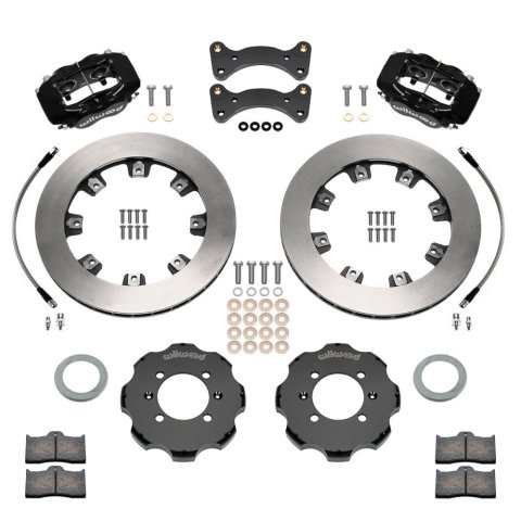 Wilwood Forged Dynalite Front Hat Kit 11.75in Black Rotor 90-05 Miata